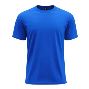 Turtle Men Essentials Blue Solid Round Neck T-Shirts