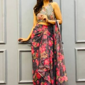 Multicolor Floral Ready to Wear Saree