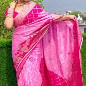 Pink Kanjivaram Silk Saree